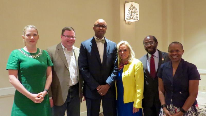 New members Board members pictured with President Vincent F. Cornelius include (from left) Nora Doherty, Dennis Lynch, President Cornelius, Pamela Menaker, Judge Kenneth Wright and Ava George Stewart. 