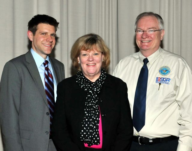 Appearing on "Military Legal Rights" will be (from left) Jason T. Vail, moderator Nancy K. McKenna and Frank M. Grenard.