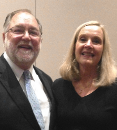Bob Craghead, ISBA director and NABE president, with Zoe Linza, outgoing NABE president and executive director of the Bar Association of Metropolitan St. Louis