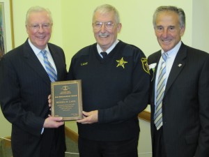 ISBA President-elect John G. O'Brien, Algonquin Police Chief Russell Laine, McHenry County State's Attorney Louis A. Bianchi
