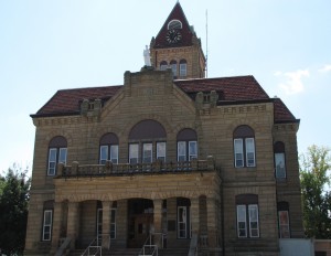 The Greene County Courthouse in Carrollton was built in 1892. Its historic courtroom was restored in 2000 after the roof collapsed.