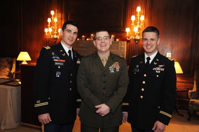 Michael E. Barnicle, Nicholas Henry and Ryan Coward started the John Marshall Law School veterans clinic in 2007.