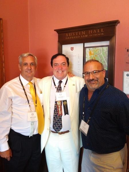 Donald Ramsell (Left) of Wheaton, ISBA Governor Stephen Komie of Chicago, and David B. Franks, Past Chair, of Woodstock.