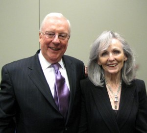 ISBA President John O'Brien and 81-year-old new admittee Agnes Prindiville